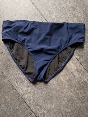 Profile By Gottex Navy Blue Swim Bottoms